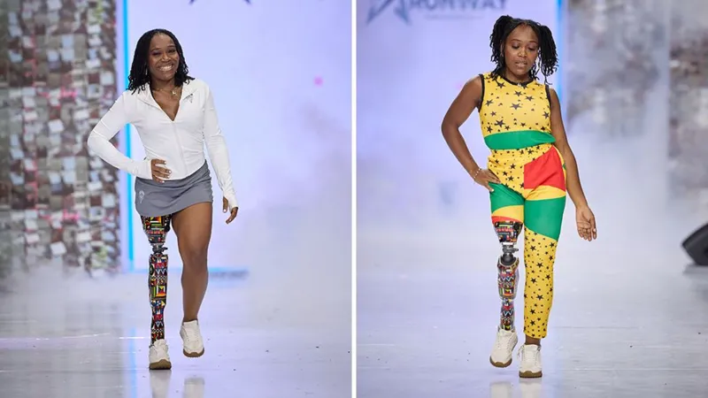 The model who moved to Ghana and wrapped her prosthetic leg in its famous fabric