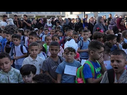 Gaza children return to school after years of war and displacement