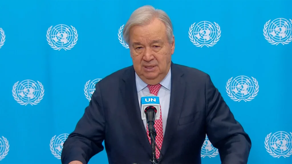 UN Chief Calls For End To U.S.-Iran Conflict